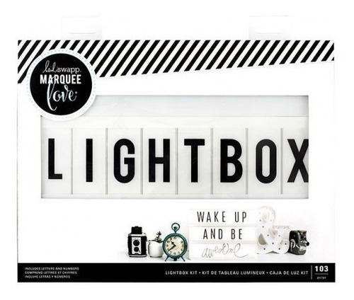 Pizarra O Caja De Luz Heidi Swapp 313793 33x25 Cm Usb / Pila