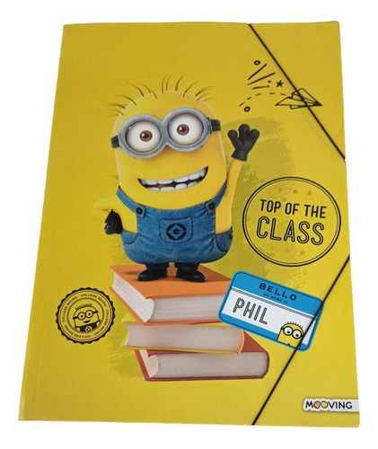 Carpeta Minions 3 Solapas Con Elastico V. Crespo