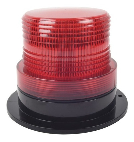 Burbuja Brillante Larga Vida Útil, 8 Led, Rojo, Domo Rojo