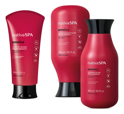  Kit Nativa Spa Ameixa: Shampoo 300ml + Condicionador 300ml