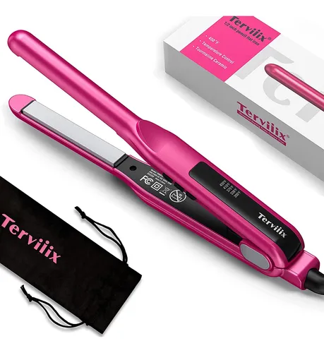 Plancha Ceramica Para Cabello Plana Tipo Lapiz De 0.5''