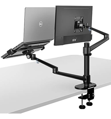 Soporte Para Monitor Y Portátil, 2 En 1, Ajustable, Doble Br