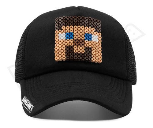 Gorra Minecraft - Steve - Pixel Art 3d Retro