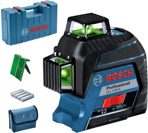 Nivel Laser Bosch Autonivelante 3 Lineas 360 Gll 3-80g Verde