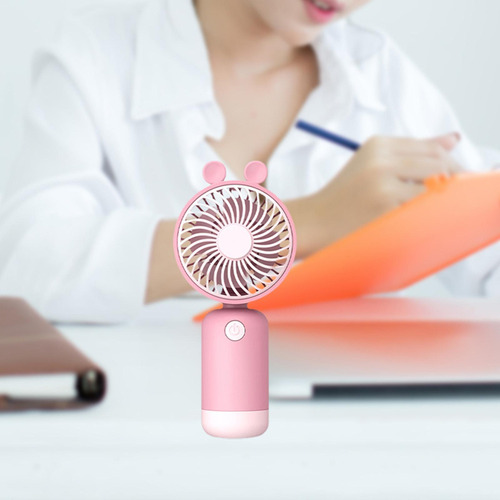 2 Mini Ventilador Portátil Usb De Dibujos Animados,