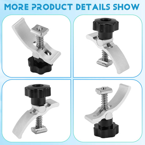 Kit De Abrazaderas De Sujeción T-track De 2 Piezas, Compatib