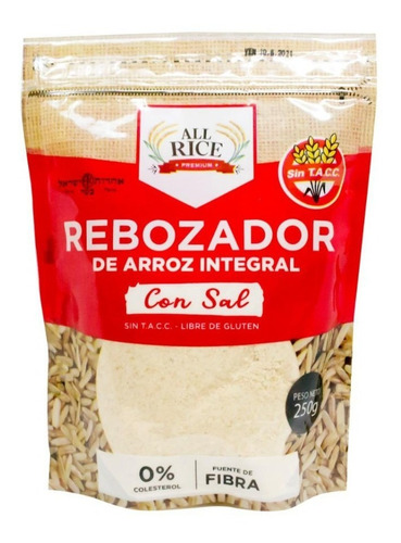 Rebozador De Arroz Con Sal X 250 Gr - All Rice