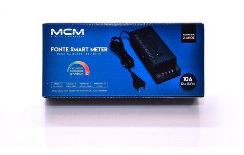 Fonte Mcm 12v 10a Para Cftv - Chaveada - Smart Meter