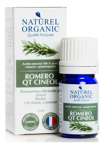 Aceite Esencial De Romero Qt Cineol 5ml Naturel Organic