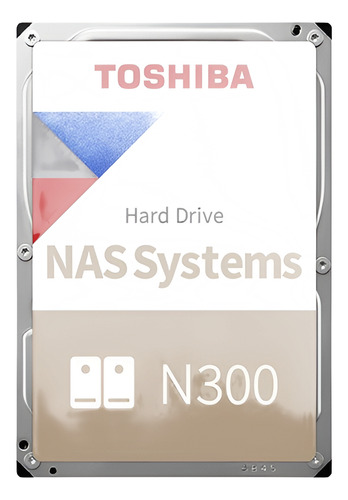 Disco Duro Interno 3.5 Toshiba N300 14tb Nas Hdwg51exzsta Color Beige