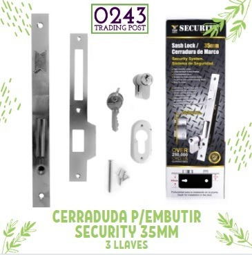 Cerradura Para Embutir Security 35 Mm