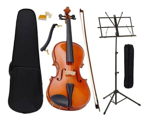 Violino 3/4 Infantil Arco Breu Case Espaleira Estante Case!!