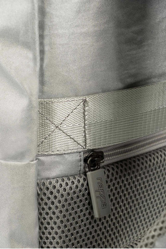 Bolso Tipo Tula Para Hombre Morral En Lona Encerada Color Plateado