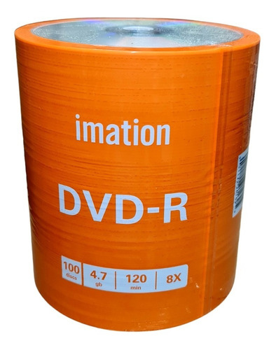 Dvd-r Imation Estampado X 100 Unidades 4.7gb 8x 120 Min