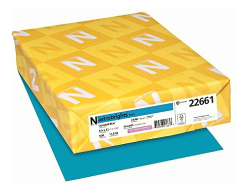 Neenah Papel De Color Astrobrights, 24 lb, 8.5 x