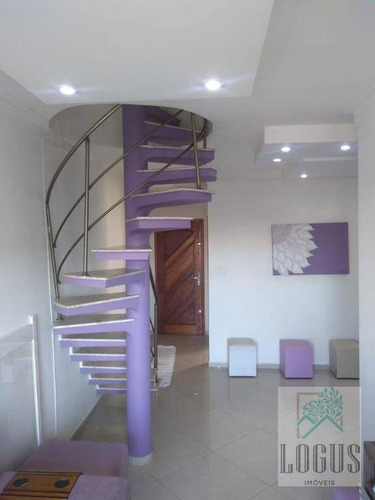 Imagem 3 de 17 de Cobertura Com 3 Dormitórios À Venda, 162 M² Por R$ 590.000,00 - Nova Gerti - São Caetano Do Sul/sp - Co0034