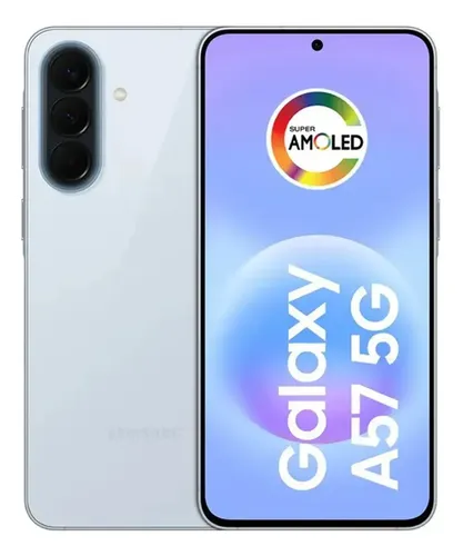 Smartphone Samsung Galaxy A57 256GB Azul Claro - Foto oficial e menor preço