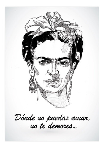 Lamina Autoadhesiva - Frida Poster #08 - 21 X 29 Cm - Precio