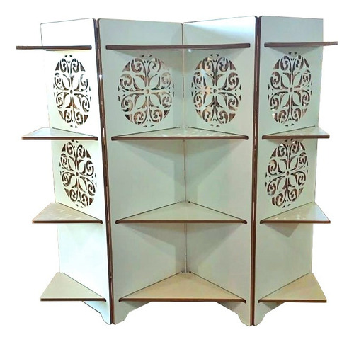 Biombo Estantería Mandala Escandinavo Separador Decorativo.