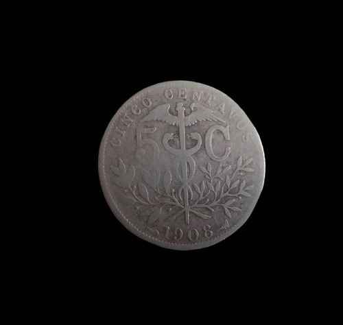 Moneda Bolivia 5 Centavos 1908