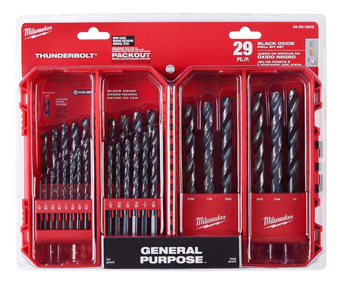 Brocas De Óxido Negro Thunderbolt 29 Pzs 48892802