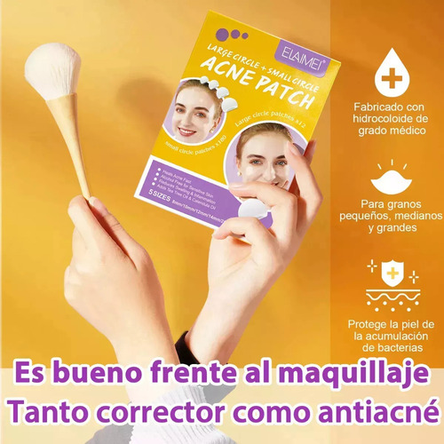 Parche Hidrocoloide For Espinillas Y Acné For Espinillas