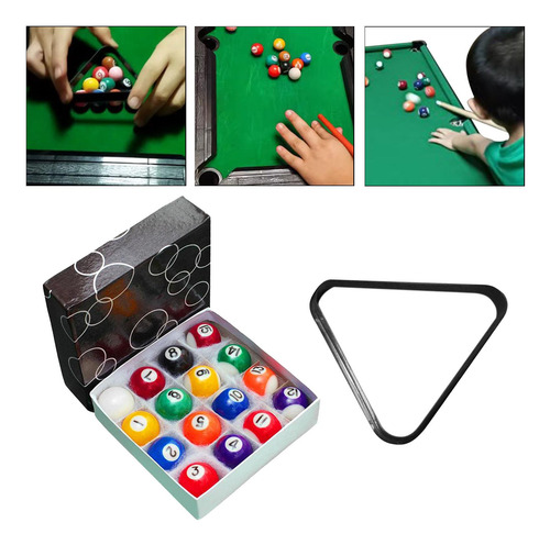 Juego De Bolas De Billar En Miniatura: Bola De 2,5 Cm
