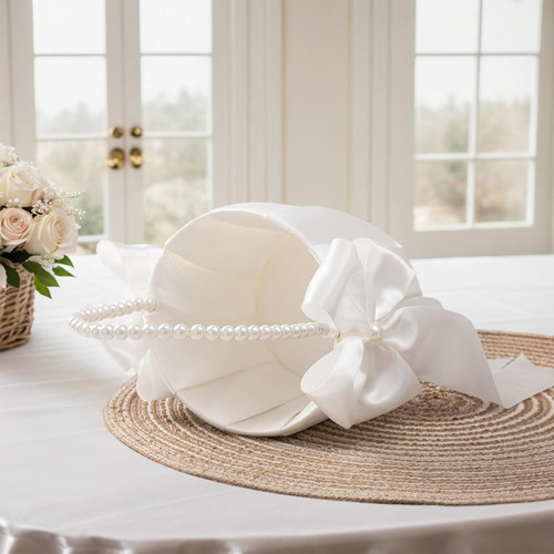 Cestas De Boda Blancas Para Regalos Cesta De Niña De Flores