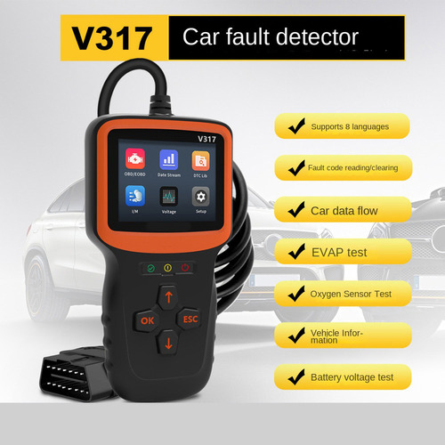 Escáner V317 Obd2, Herramienta De Diagnóstico Profesional Au