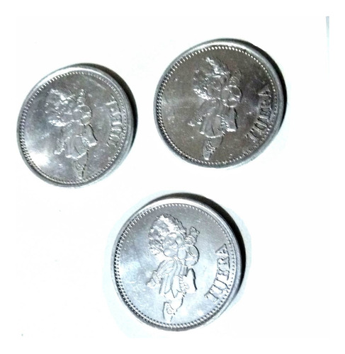 3 Antiguas Fichas Token Dieguito Maradona Georgalos Tijera Z (Usado)