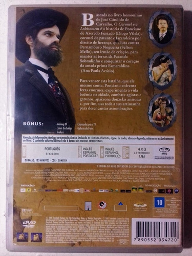 Dvd O Coronel E O Lobisomem Othon Bastos Diogo Vilela Marco