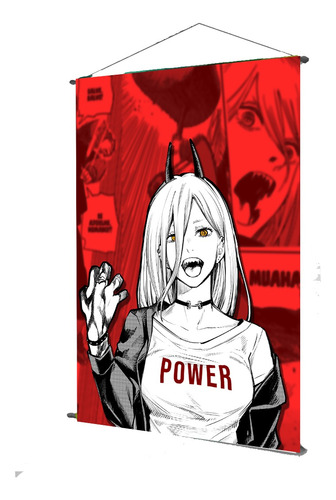Poster En Tela Tipo Pendon Power Chainsaw Man
