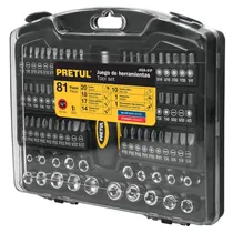 Comprar Desarmador Con Dados Y Puntas Estuche De 81 Piezas Pretul