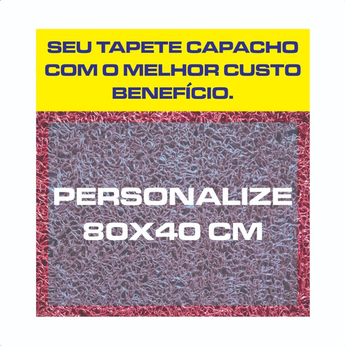 Tapete Capacho 80x40 Personalizado Empresa Com Logo Entrada