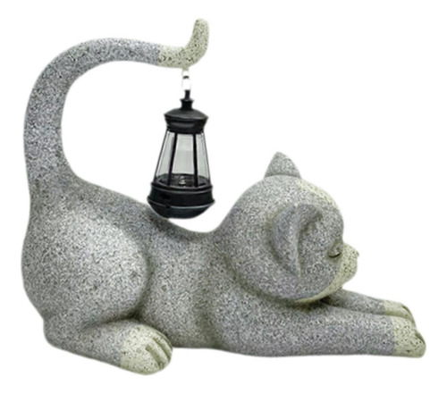 Estatua De Jardín Al Aire Libre De Gato, Regalo De Resina,