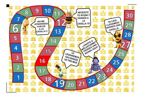 Kit Imprimible Juego De Mesa Abeja Maya