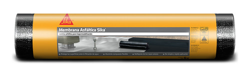 Membrana Asfáltica No Crack Sika C/ Aluminio Rollo 10m, 40kg