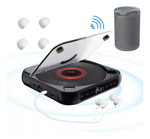 Tika Portátil Bluetooth Cd Player Cd/mp3/cd - Rw/cd - Rwma