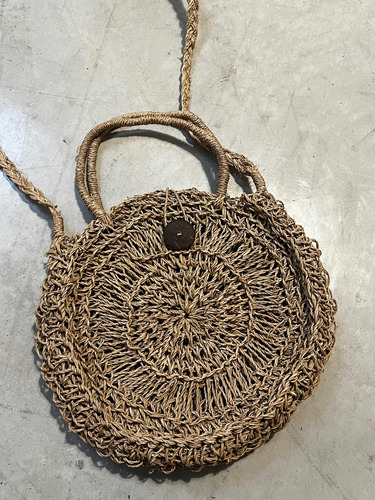 Cartera Artesanal Yute Redonda