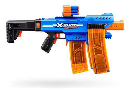 Lanza Dardos Insanity Clip Blaster Con 72 Dardos X-shot