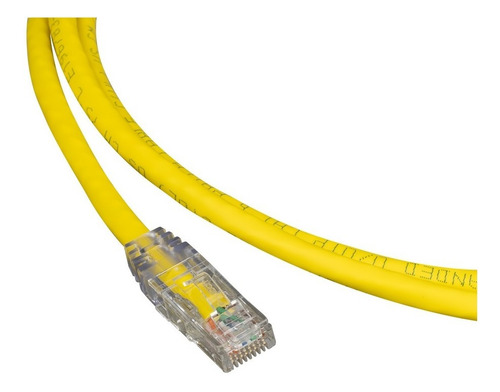 Patch Cord Cat 6 Cable Parcheo Red Utp 2 Metros Amarillo