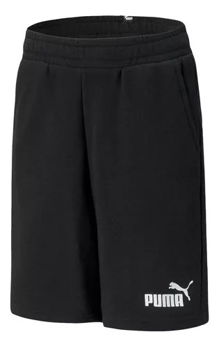 Shorts Algodon Deportivo Puma Niños 11-12 Años Negro