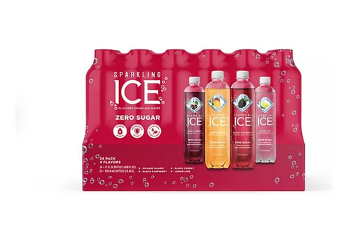 Agua Mineral Sparkling Ice Paquete Surtido 24 Sin Azúcar