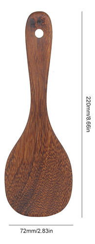 P P Paleta Arroz Wenge: Utensilio Madera Antiadherente Al