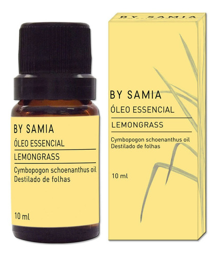 Óleo Essencial Lemongrass (capim Limão) Puro 10ml - By Samia