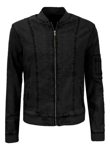 Chamarra Bomber Hombre Mezclilla Casual Roosevelt A151