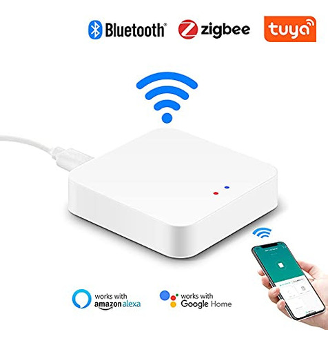 Tuya Zigbee Smart Gateway Hub, Multimodo Gateway Bluetooth+zigbee Multi-protocol Comunicación Gateway Tuya/smart Life App Control Remoto