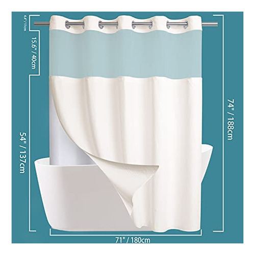 Cortinas De Ducha Con Mio Tejido Gofre Waffle Beige
