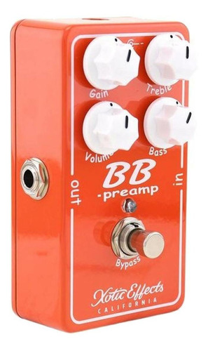 Pedal de efeito Xotic California BB preamp V1.5 laranja