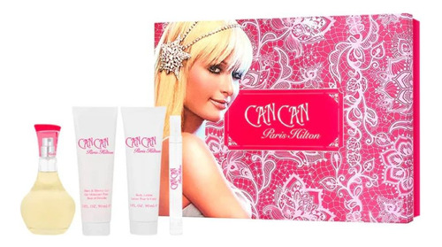 Set Paris Hilton Can Can 4pc.edp 100 Ml 3.0 Bl3.0 Sg10ml Dam